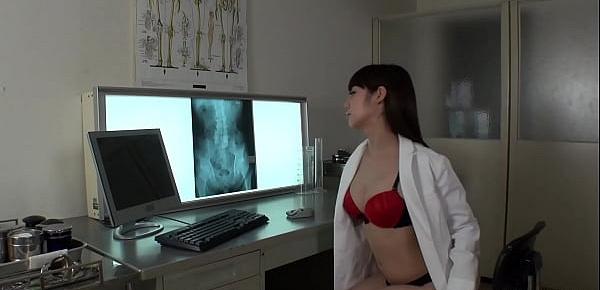  Japanese nurse, Rei Mizuna is masturbating, uncensored